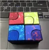 Ny högkvalitativ färgrik kreativ aluminium Magic Cube Finger Spinners Finger Gyro Factory Fingertips Tryck leksak