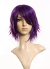 Purple Short Synthetic Wigs Hair Wig Cosplay Wig Cose