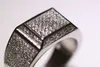 Full Diamond Hiphop Rings for Men Top Quantiy Silver Plated Luxury Jewelry Brand Design Fashion Accessories5152296