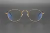 Großhandels-runder ultraleichter Retro-Brillenrahmen aus reinem Titan für Männer und Frauen Myopie Optische Edith-Rezeptbrillen