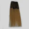髪の伸びの中のOmbreテープ80ピースのストレートテープの人間の髪の毛の伸び二重延伸粘着ヘアスキンサイド200g