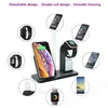 3 in 1 10W Qi Wireless Charger Dock Station Fast Charging Stand for AirPods 2 Apple Watch iPhone 12 11 Pro Charge izeso