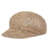 Summer Handmade Straw Berets Hats for Men and Women Outdoor Breathable Sun Visor Cap Sunhat Lafite Beach Hat for Holiday