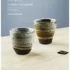 Copo de água de cerâmica para restaurante, xícara de chá retrô de cerâmica grossa, grande volume de 150ml, estilo japonês, aparelho para bebidas, leite, caneca de café