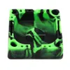Posacenere in silicone colorato di forma quadrata per uso alimentare Posacenere portatile regalo promozionale ad alta temperatura