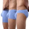 Mens Underkläder Bekväm Bamboo Fiber Lång Boxers Man Sexig U Convex Boxer Homme Slipbyxor Märke Man Långben Underbyxor Märke 4st / Lot