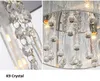 2020 lustres tissu brossé cristal plafonnier maison chambre lampe chaude salon chambre d'hôtel hall simple luxe lumière décorative