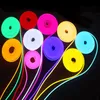 DC 12V Flessibile LED Strip Nastro al neon SMD 2835 Soft Rope Bar Light SMD 2835 Tubo di gomma silicone L'illuminazione impermeabile all'aperto