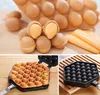 Egg Bubble Cake Baking Pan Mold Eggettes Iron Aluminum Hongkong Waffle Maker Mould Non-stick Coating DIY Muffins Plate