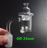 Nieuwste 25mm Quartz Banger Nail met Spinning Carb Cap en Terp Parel 10mm 14mm 18mm vrouwelijke Mannelijke Joint 4590 Graden Voor Glazen Waterpijpen