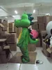 2020 Rabattfabrik Försäljning Green Dragon Dinosaur Mascot Kostym Fancy Costume Mascotte för vuxna present till Halloween Carnival Party