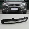 2Pcs For Ford Mondeo Fusion 2011 2012 2013 LED DRL Daytime Running Light Daylight Waterproof Fog Lamp white Styling lights