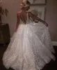 2019 gros blanc étincelle paillettes robes de soirée profonde col en V sexy dos bas longue robe de bal pas cher Pageant robes occasion spéciale porter