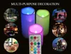 Candele colorate senza fiamma con timer e telecomando - Candele luminose a LED che cambiano colore, per decorazioni di compleanno di nozze