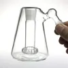 Neue 3,7-Zoll-Glas-Aschefänger-Wasserpfeifen mit 45-Grad-14-mm-Außendreieck, berauschende Glas-Wasserbongs, DIY-Rauchzubehör