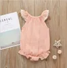 Kids Clothes Baby Girl Summer Rompers INS Girls Lace fly sleeve Romper Newborn infant ruffle Jumpsuits Boutique Kids Climbing clot7995481