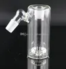 Szklany łapacz popiołu 45 stopnia 14,5 mm Mini Hookah Glash Bong Catchers Gruby Pyrex Clear Bubbler Ashcatcher