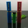 Bouilloire à cigarette multicolore mini-stylo portable Bongs en verre Tuyaux de brûleur à mazout Rigs à eau Fumer