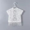 Nya sommarflickor bolero baby barn spetsar cardigan flickor kort jacka mode barn kläd6910703