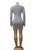 Mulheres Designer Bodycon Vestido Sheer Plunge malha lantejoulas Sexy profundo decote em V Clube manga comprida ver através Night Out Cocktail Party Vestido