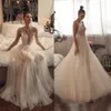 Julie Vino Beach Wedding Dresses 2020 Simple Design Spaghetti Straps Sexiga Bröllopklänningar Baklösa Bohemian Bröllopsklänning Vestido de Novia