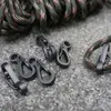 10pllot Spring Blustrle Snap stop Nickel Pating Mini Key Ring Carabiner Bottle Hook Paracord Camping Akcesoria7437778