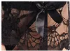 6 colors New 1 Belt+ 1 g string Women Sexy Lace Thigh-High Stockings Garter Belt Suspender G-string Set Ladies 1Pcs Garter belt