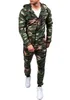 Mens Designer Tracksuits 2019 Män Casual Hoodies 2 Piece Outfits Tracksuit Hooded Sweatshirts Sweat Suits Mens Camouflage Sportswear Set