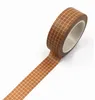 10m Zwart-wit Grid Washi Tape Japanse Papier DIY Planner Masking Tape Adhesive Tapes Stickers Decoratieve briefpapier Tapes 2016