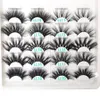 3D Mink Eyelashes 25mm Mink Eyelash Eye Makeup Dikke Lange Krul Mink Slashes Extension Natural False Wimpers Rra1217