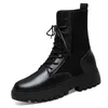 Designer-Lace-up Shoes Black Mulheres Waterproof Moda Aumento luxo designer Botas Mulheres 36-40