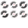 DHL Long Dramatic Mink Lashes 3D Mink Eyelash 5d 25mm Långt tjocka minkfransar Handgjorda False Eyelash Eye Makeup Maquiagem LD Series4625561