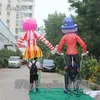 Multicolor Parade Performance Wearable Inflatable Clown Costume 3.5m Hand Controlled Walking Blow Up Marionette Puppet For Circus Show