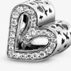 100% 925 Sterling Silver Sparkling Freehand Heart Charms Fit Original European Charm Bracelet Mode Femmes Mariage Fiançailles Bijoux Accessoires