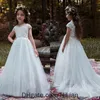 Cute Girl's Lace Baby Princess Flower Girl Dresses Kids Party Dresses Little Bridesmaid Formal Wedding Occasion Dress Custom