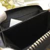 Держатель карт кошелек высококачественный мужчина оригинальный коробка готовый держатель карт для женщин -кошелек классический Zipper Pocket Victorine Wallet W2952