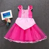 Nuovo arrivo Princess Girls Dress Kids Cotton Tulle Fluffy Party Costume Moda Halloween Natale Vestiti per bambini