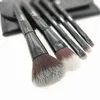 2019 Travel fashion Makeup Brush Set Black Portable 5pcs Professional Make Up Brushes With Bag.