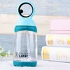 Bouteille d'eau en plastique pour enfants 380 ml Étudiant Sport Bouteilles d'eau en plein air étanche Étudiant Bouteilles d'eau avec pailles