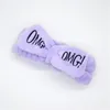 OMG Ilknot Hairband Elastik Kadınlar Bantlar Hairlace Kızlar Türban Makyaj Kafa Band Yay Yıkama Duş SPA Maskesi Için Yay Sararlar Tokalar 3 adet