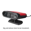 24V 150W Car Fan Heater Heating Ceramic Defroster Drier Hot Air Fits All 24V Vehicles - Black & Gray