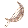 1PC Neue Stil Frauen Shinning Kristall Mond Strass Haar Clips Dame Haarnadeln Klemmen