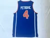 NCAA College 4 Drazen Petrovic Jerseys Men Basketball Jugoslavija koszulki