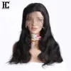 360 Full Lace Human Hair Wigs Brazilian Body Wave Lace Frontal Pärlor för svarta kvinnor per plockade 150% densitet brasilianska Virgin Hair Wigs