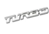 3D車のスタイリングステッカーメタル​​ターボエンブレムボディリアテールゲートバッジフォードフォーカス2 3セントルピーフィエスタMondeo Tugaエコスポートフュージョン