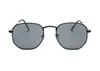 Großhandel - Designer-Geometrie-Sonnenbrillen Damen Herren UV400-Linsen-Sonnenbrillen Herren-Legierungsrahmen Brillen Oculos De Sol mit braunen Hüllen und Box