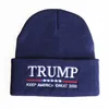 Donald Trump 2020 Hat America Great Again Hat Cap 겨울 니트 모직 모직 모직 모자 유니섹스 자수 비니 모자 패션 힙합 모자 DBC VT1104