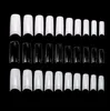 Dmoley 100 Stück künstliche Nagelspitzen, weiß/klar/natürlich, französischer Stil, Fingernägel, Nagelspitzen, vollständige Abdeckung, falsche Acryl-Nagelkunst-Spitzen