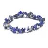 20Pcs Natural Freeform Chips Nugget Stone Elastic Stretch Bracelets Jewellery Handmade Healing Crystal Rock Loose Gemstone Beaded Bracelet