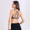 Ensemble 50 femmes soutien-gorge de sport chemises Yoga gilet de gymnastique Shakeproof sangle réglable soutien-gorge Push Up Fitness hauts sous-vêtements sexy dame To6089626